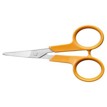 Nožnice na látky, 10 cm, ohnuté, FISKARS "Classic", oranžové
