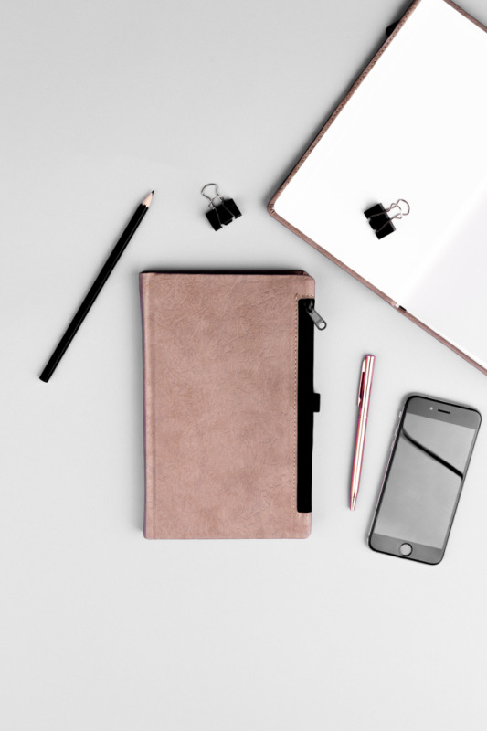 NOTIQUE Notes Hardy, hnedý, linajkovaný, 13 x 21 cm 4