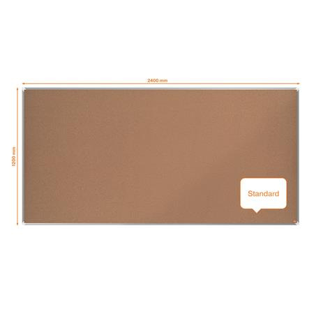 Korková tabuľa, 240x120 cm, hliníkový rám, NOBO "Premium Plus" 5