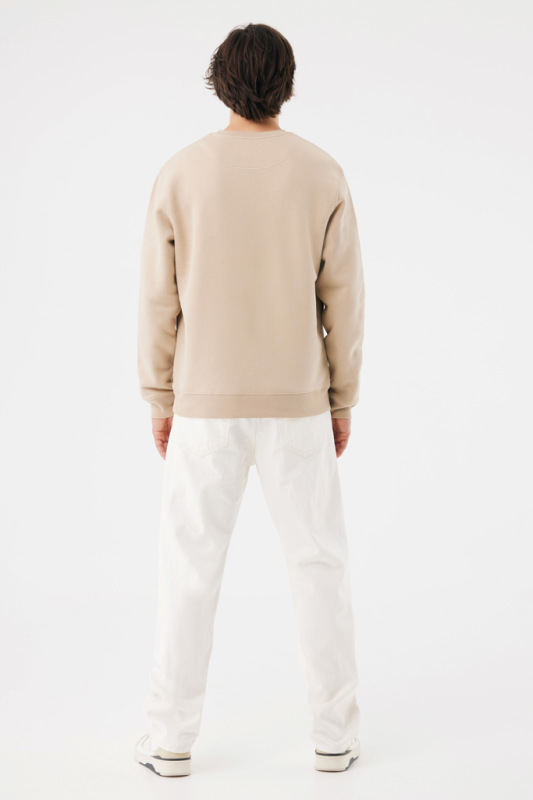 IQONIQ Toria Unisex mikina s okrúhl. výstrihom z rec. bavlny desert XL 12