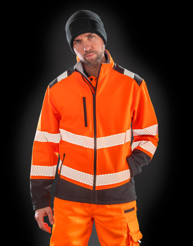 Reflexná bunda Ripstop Safety Softshell 4
