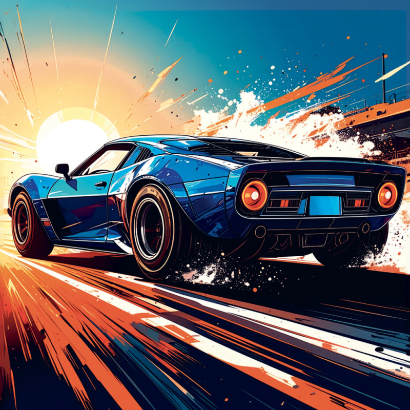 NOTIQUE Grid calendar Fast Cars 2027, 30 x 30 cm 10