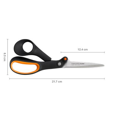 Nožnice, hobby, 21 cm, FISKARS "Amplify", čierne 3