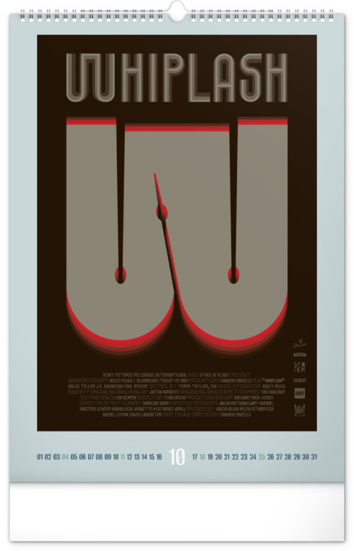 NOTIQUE Nástenný kalendár Alternative Movie Posters 2026, 33 x 46 cm 10