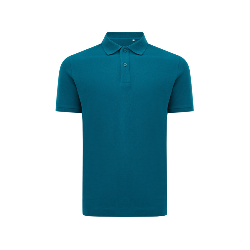 Polo tričko IQONIQ Yosemite z recykl. bavlny dark teal XL