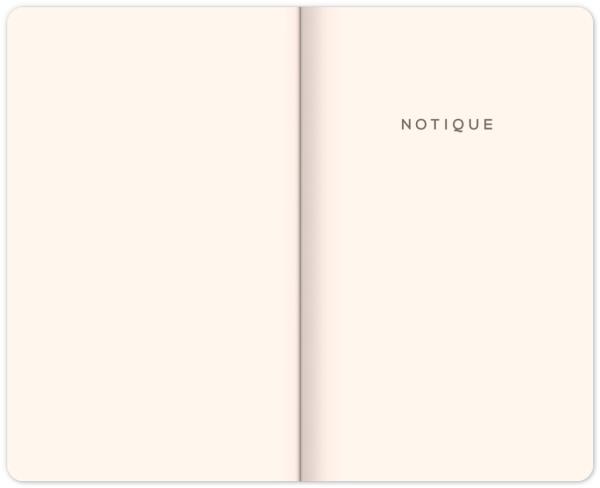 NOTIQUE Notes Bodky, linajkovaný, 13 x 21 cm