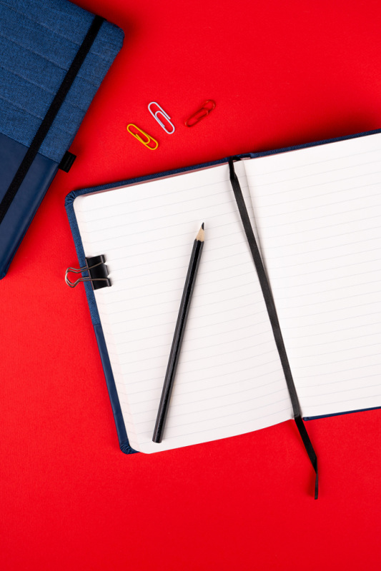 NOTIQUE Notebook Skiver, modromodrý, linajkovaný, 13 x 21 cm 5