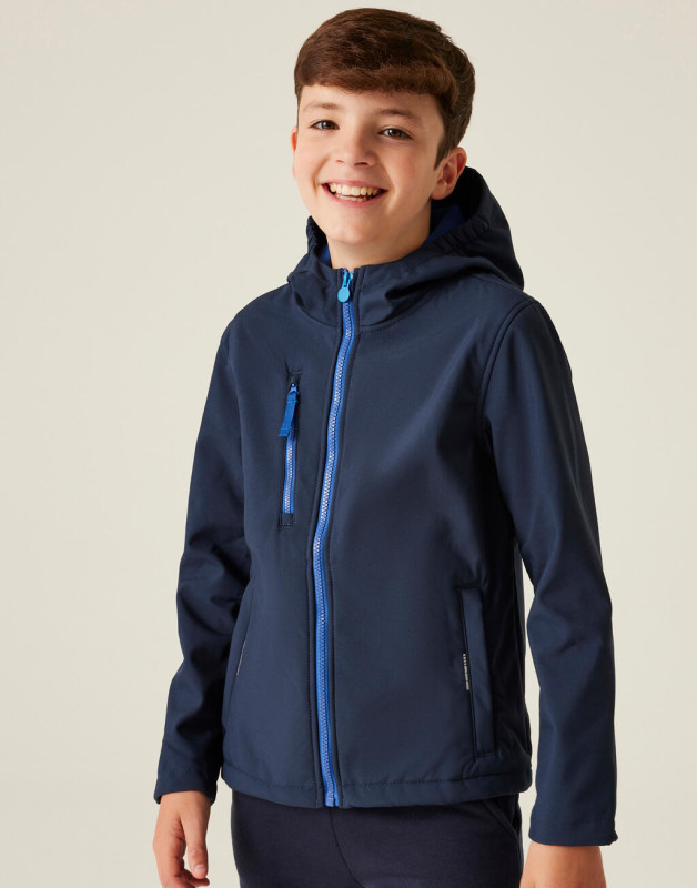 Detský 3-vrstvový softshell s kapucňou Ablaze 1