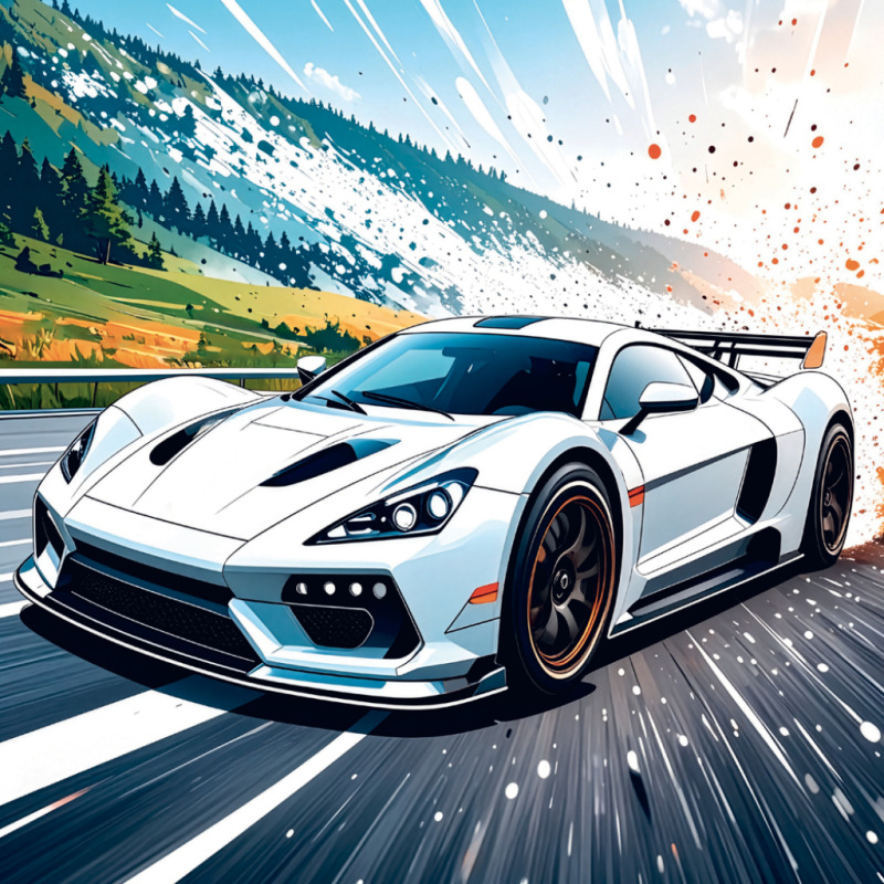 NOTIQUE Grid calendar Fast Cars 2027, 30 x 30 cm 9