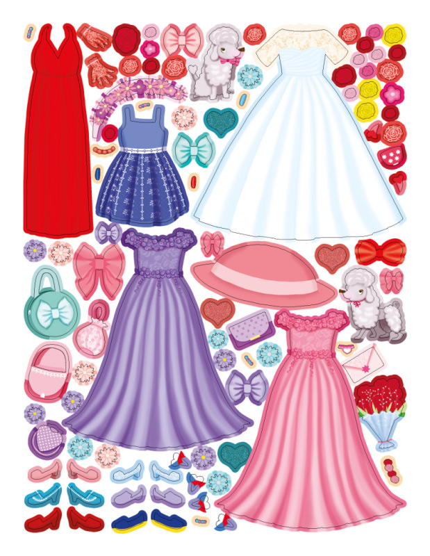 Šaty pre TEREZKU ─ Kniha samolepiek 4