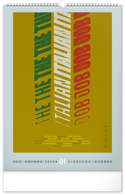NOTIQUE Nástenný kalendár Alternative Movie Posters 2026, 33 x 46 cm 1
