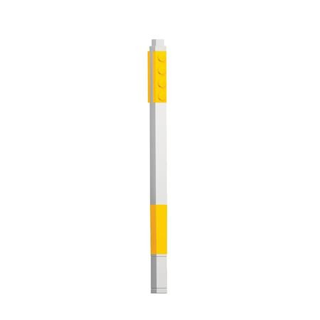 Gélové pero, 0,7 mm, LEGO, žlté