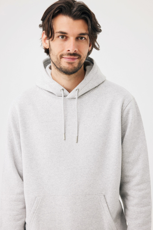 IQONIQ Joshua Unisex mikina s kapucňou z rec. bavlny light heather grey 4XL 9