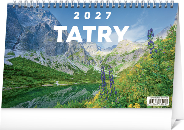 NOTIQUE Stolový kalendár Tatry 2027, 23,1 x 14,5 cm