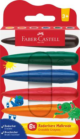 Voskovky, sada, FABER-CASTELL, 6 rôznych farieb 1