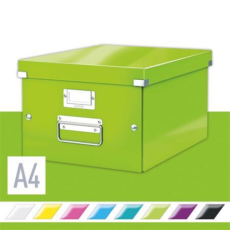 Odkladací box, A4, LEITZ "Click&Store", zelená