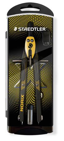 Kružidlo, precízne, 3-dielne, STAEDTLER "Norix® 555", žlté 1