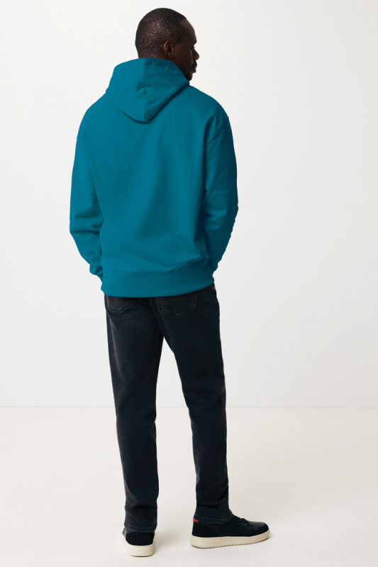 Mikina s kapucňou IQONIQ Yoho relaxed fit z recykl. bavlny dark teal XXXL 5