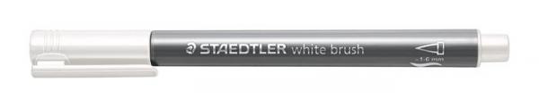 Dekoračný popisovač,1-6 mm, STAEDTLER "Design Journey Metallic Brush", biela