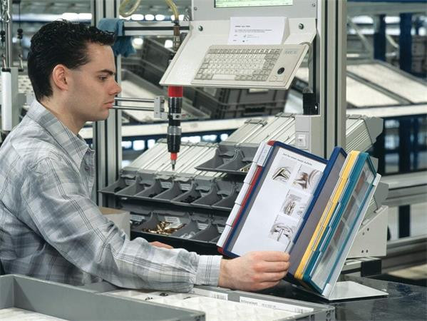 Stolný stojan na prezentačné tabule, s 20 prezentačnými tabuľami, DURABLE "VARIO®", mix fa 7