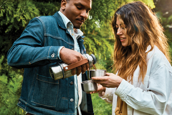 Termofľaša Explorer Duo 1L Black+Blum sivá 11