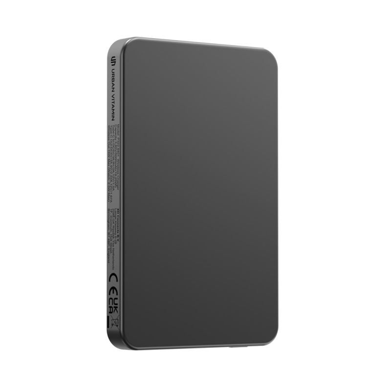 Urban Vitamin Marin 5000 mAh magnet. 15 W bezd. powerbanka čierna 5