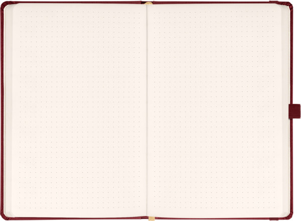 NOTIQUE Notes Balacron, bordový, bodkovaný, 15 x 21 cm 1