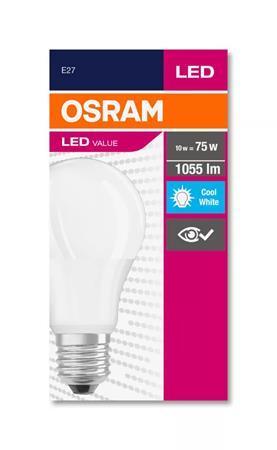 LED žiarovka, E27, guľa, A60, 10W, 1055 lm, 4000K (HF), OSRAM "Value" 1