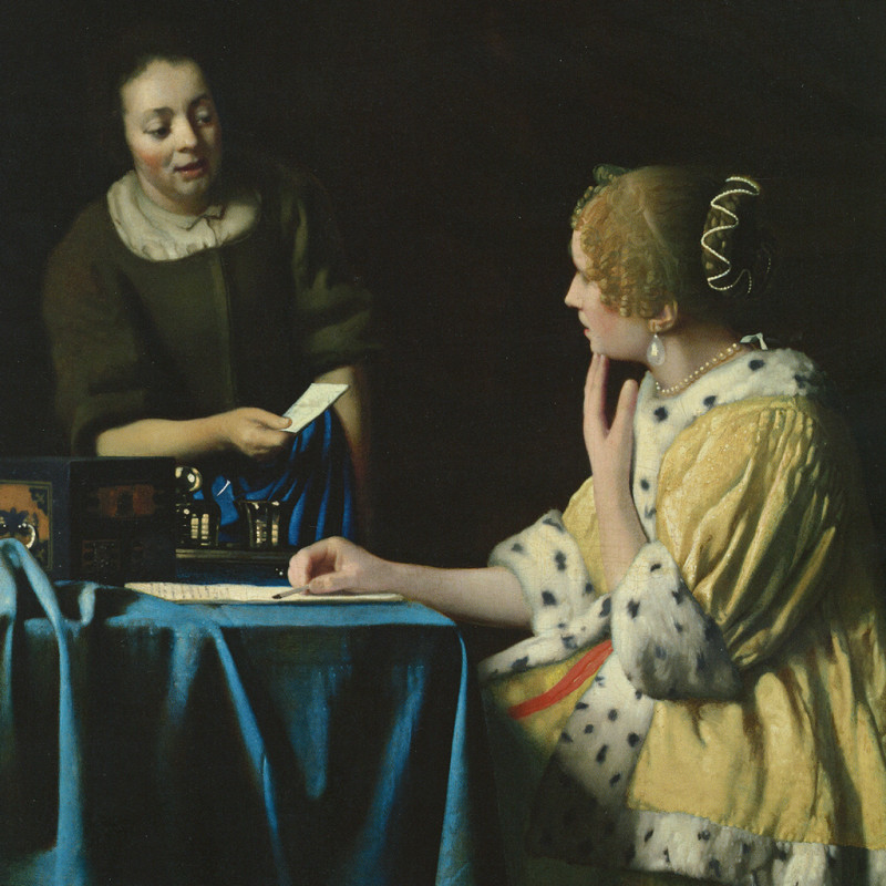 NOTIQUE Poznámkový kalendár Johannes Vermeer 2026, 30 x 30 cm 10