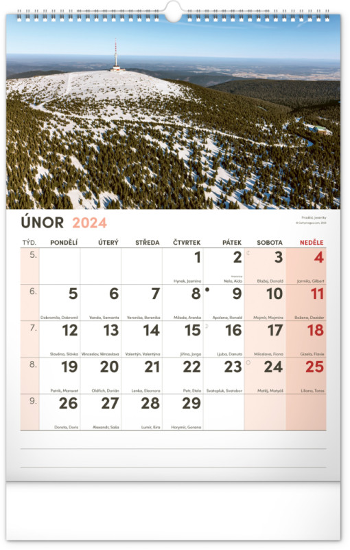 Nástenný kalendár s extra veľkým kalendáriom 2024, 33 × 46 cm 2