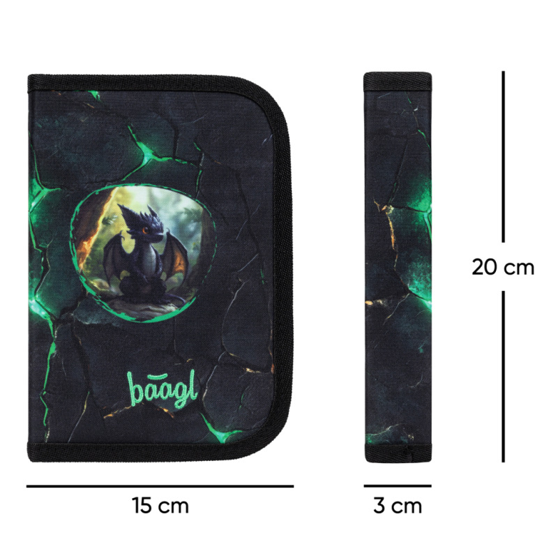 BAAGL Školský peračník jednoposchodový Draci 4