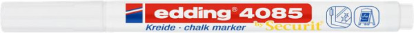 Kriedový popisovač, 1-2mm, kuželový, EDDING "4085", biely 2