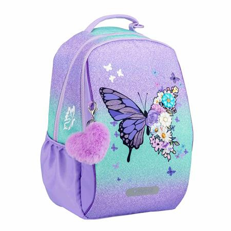 Školská taška, s držiakom na notebook, BELMIL "Companion Serenity", fialová 2