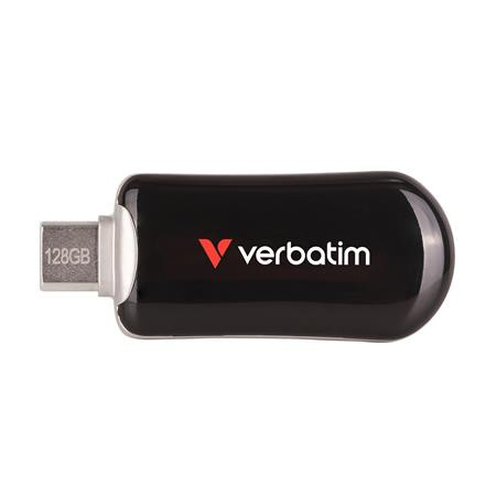 USB kľúč, 128GB, USB-C 3.2 Gen1, VERBATIM "Plectra", čierny 1