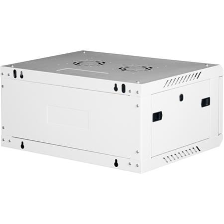 Rack skriňa, nástenná, 19", 4U, v demonte, LANDE "PROlineB", sivá 2