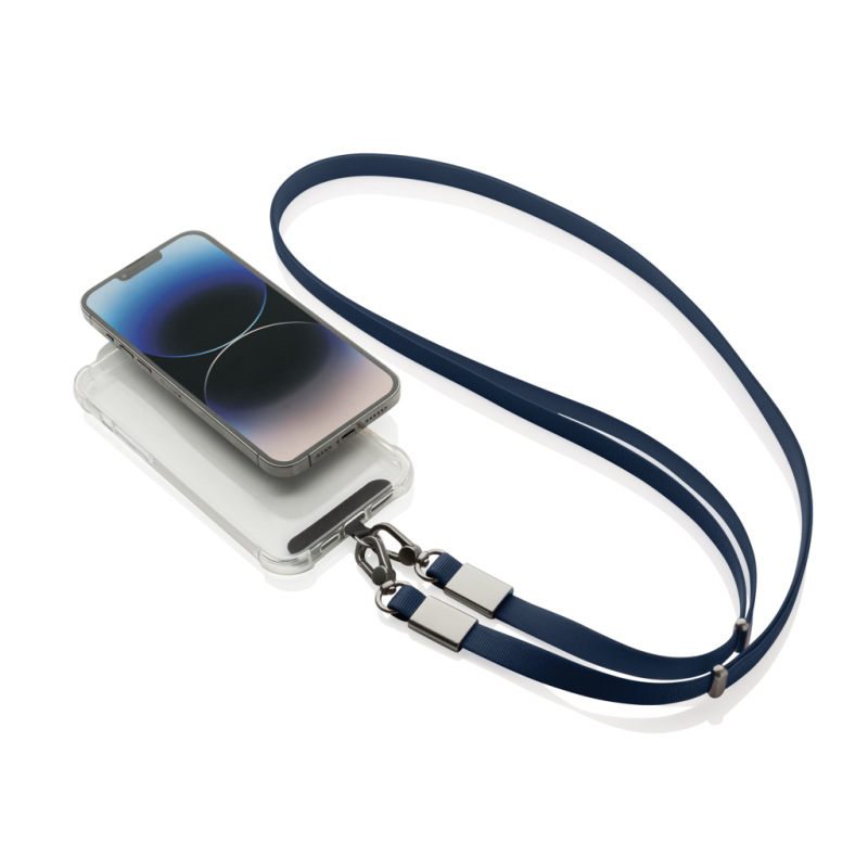 Nivo RCS recyklovaný PET crossbody šnúrka námornícka modrá 2