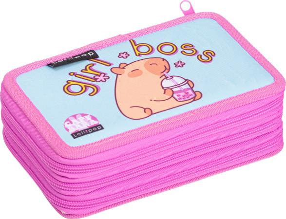 Peračník, 3 poschodový, na zips, LIZZYSULI, "Lollipop Capybara"