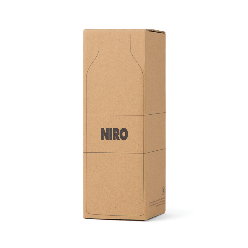 VINGA Niro RCS nerezová fľaša so silikónovým úchytom 500 ml vínovo červená 2