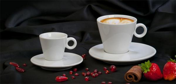. Cappuccino šálka + podšálka, 220 ml, biela, "CoffeeTime"
