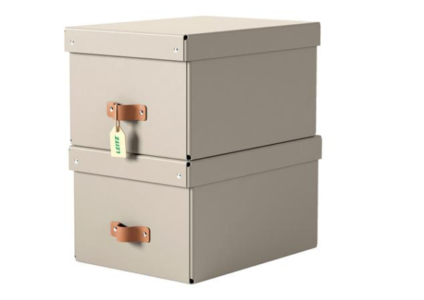 Úložný box, veľkosť M, LEITZ "Puro", pieskový 2