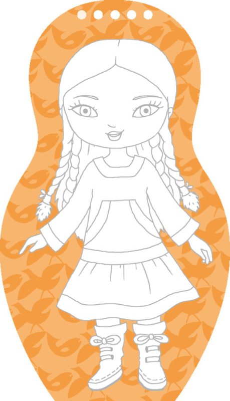 Obliekame eskimácke bábiky ANOUK – Maľovanky