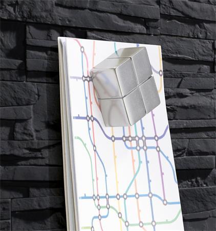 Magnetická sklenená tabuľa, 46x91 cm, SIGEL "Artverum® ", bridlica