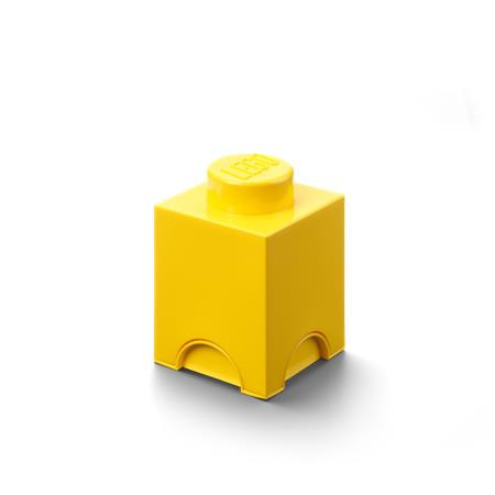 Úložný box, hranatý, LEGO, žltý 1