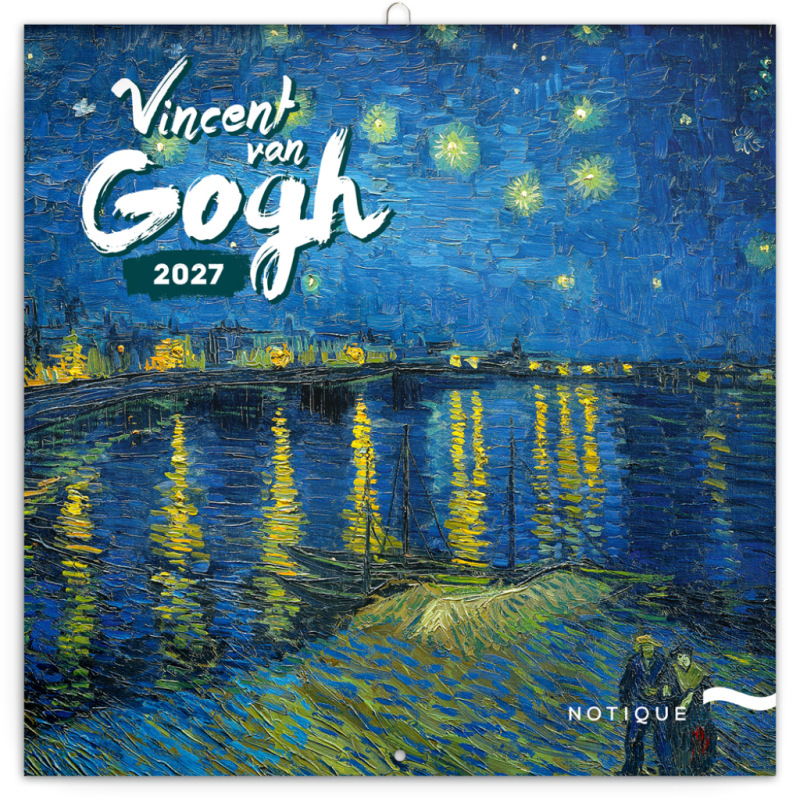 NOTIQUE Grid calendar Vincent van Gogh 2027, 30 x 30 cm