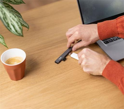 USB HUB, 4 porty, USB 2.0, TRUST "Halyx", strieborná 6