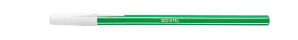Guľôčkové pero, 0,7 mm, s vrchnákom, ICO "Signetta", zelené