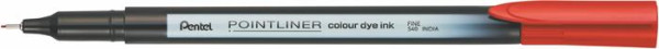 Liner, 0,4 mm, PENTEL "Pointliner", červený 1