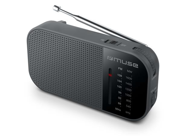 Rádio, prenosné, MUSE, „M-025R“, čierne 2
