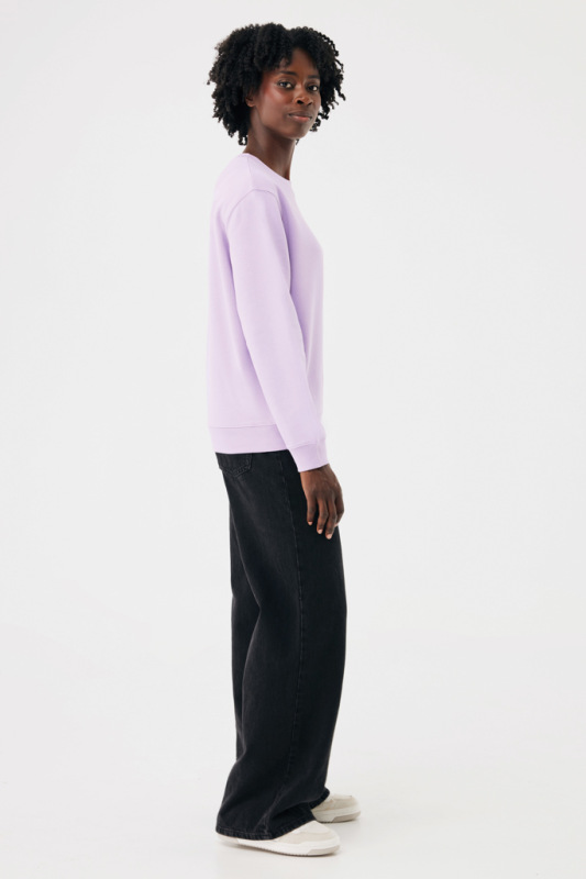 IQONIQ Toria Unisex mikina s okrúhl. výstrihom z rec. bavlny lavender XL 12