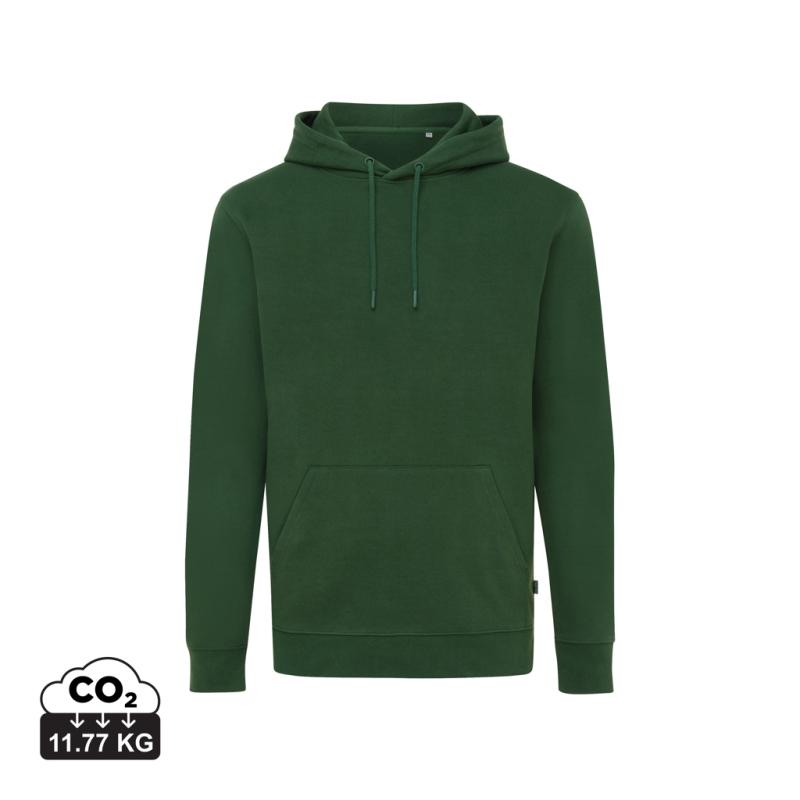 Mikina s kapucňou Iqoniq Jasper z recykl. bavlny forest green XL